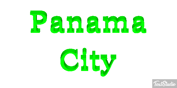 Panama City Effetto testo
