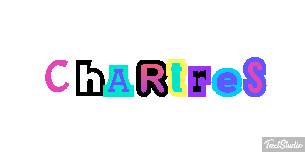 Chartres テキスト効果