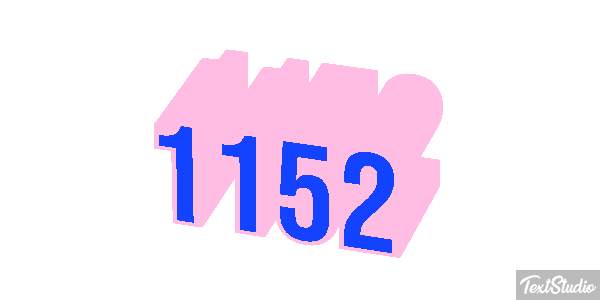 1152 Tekst effect
