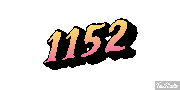 1152 Tekst effect