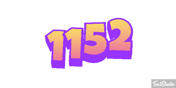 1152 Tekst effect