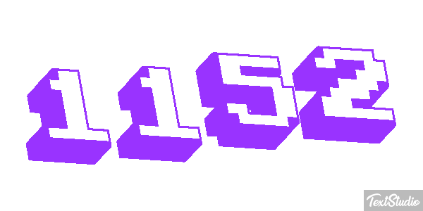 1152 Tekst effect