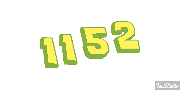1152 Tekst effect