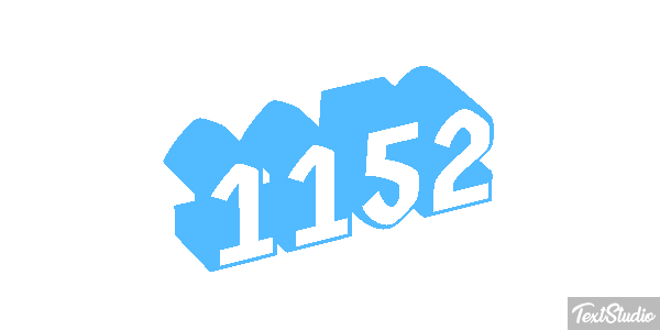 1152 Tekst effect