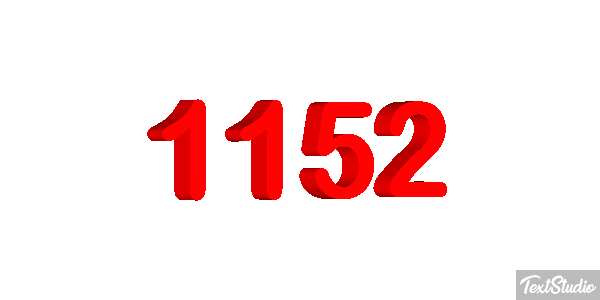 1152 Tekst effect