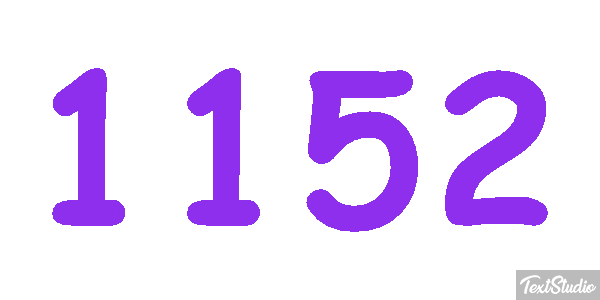 1152 Tekst effect