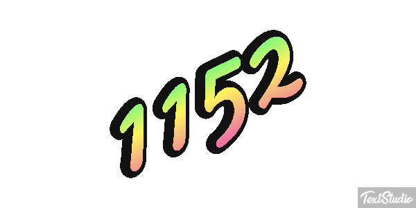 1152 Tekst effect