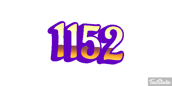 1152 Tekst effect