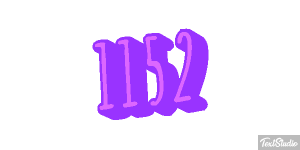 1152 Tekst effect