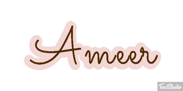 Ameer Text effect