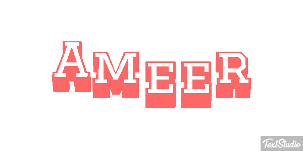 Ameer Text effect