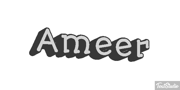 Ameer Text effect