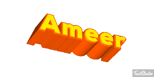 Ameer Text effect