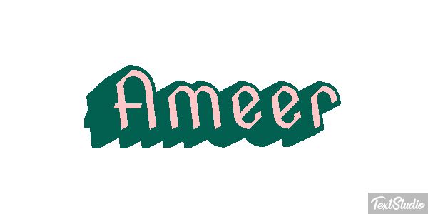 Ameer Text effect