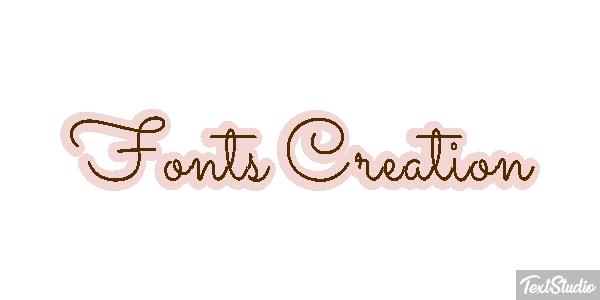 Fonts Creation テキスト効果