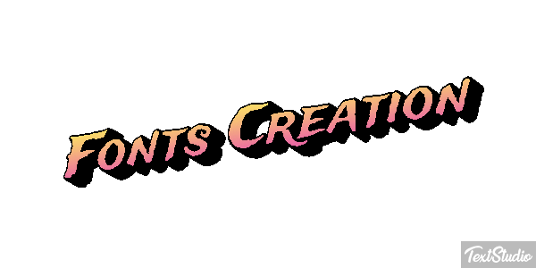 Fonts Creation テキスト効果