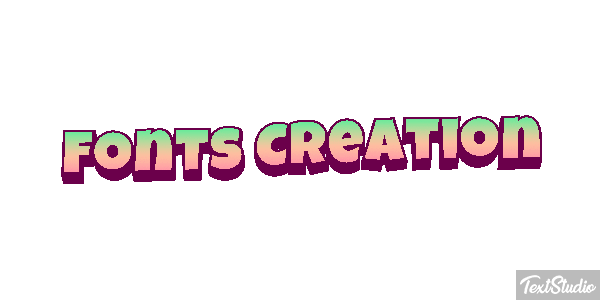 Fonts Creation テキスト効果