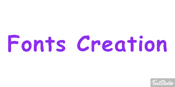 Fonts Creation テキスト効果