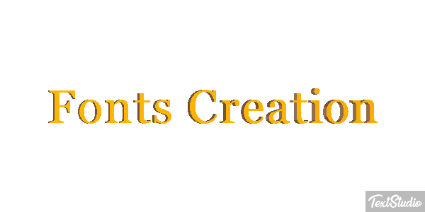 Fonts Creation テキスト効果