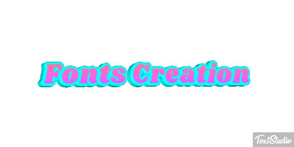 Fonts Creation テキスト効果