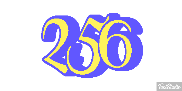 256 Effetto testo