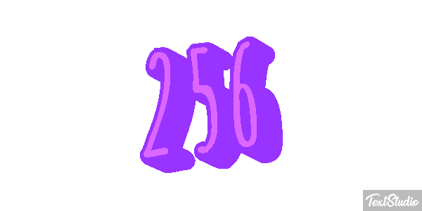 256 Effetto testo