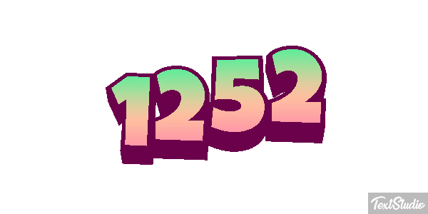 1252 Text effect