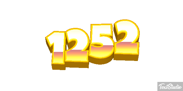 1252 Text effect