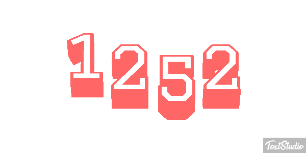1252 Text effect
