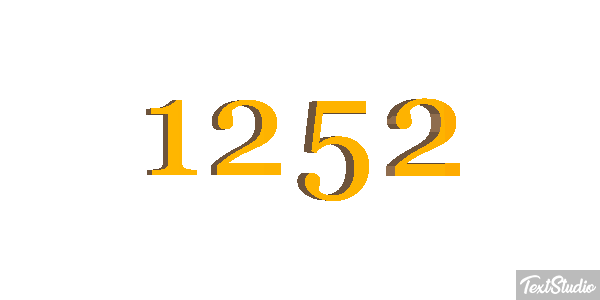 1252 Text effect