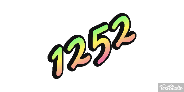 1252 Text effect