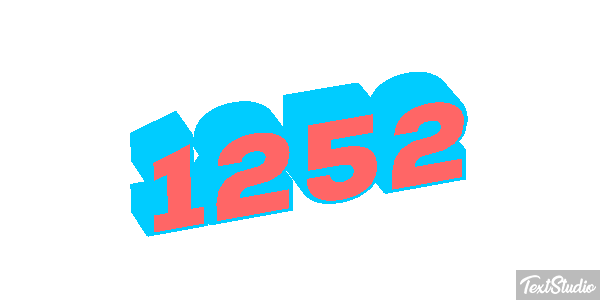 1252 Text effect