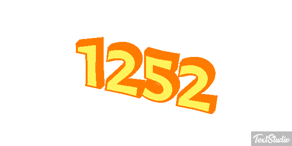 1252 Text effect