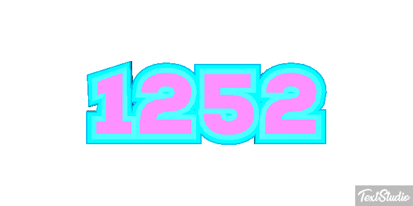 1252 Text effect