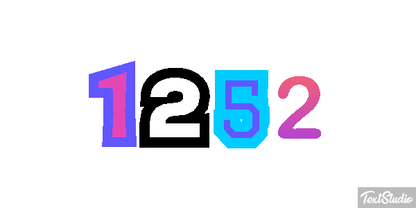 1252 Text effect