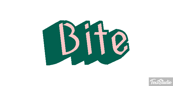 Bite Text effect