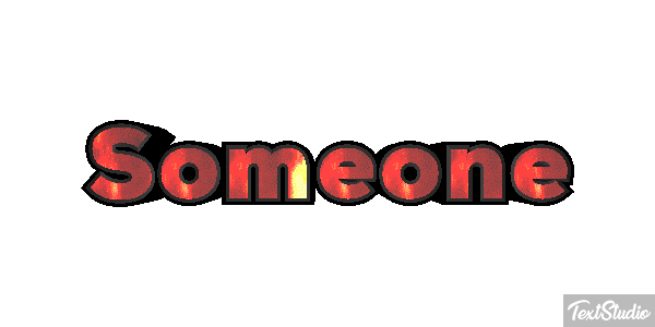 Someone Text effect