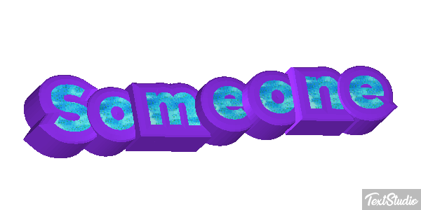 Someone Text effect