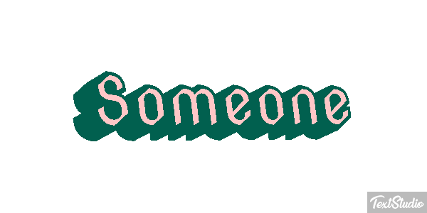 Someone Text effect