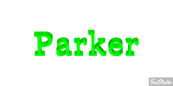 Parker Text effect