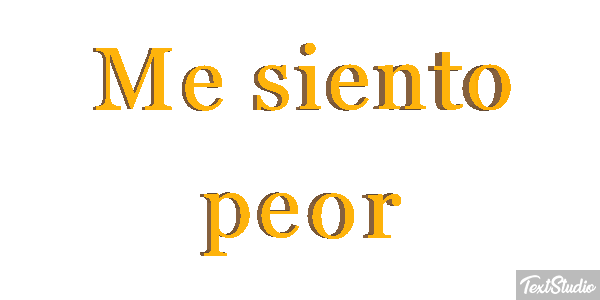 Me siento peor Efecto de texto