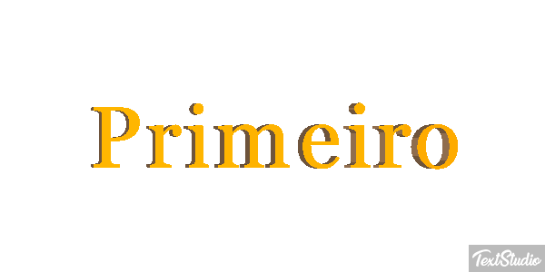 Primeiro Текстовый эффект