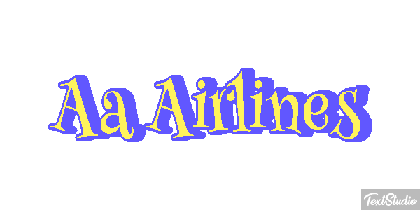 Aa Airlines Tekst effect