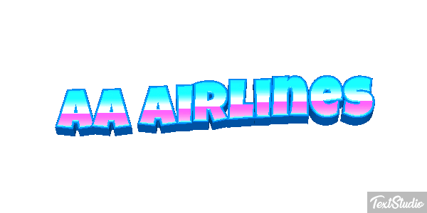 Aa Airlines Tekst effect
