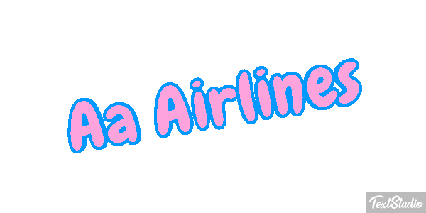 Aa Airlines Tekst effect