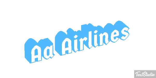 Aa Airlines Tekst effect