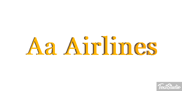 Aa Airlines Tekst effect