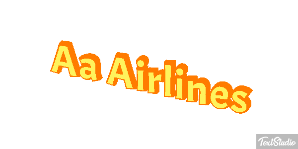 Aa Airlines Tekst effect
