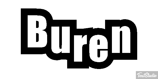 Buren Text effect