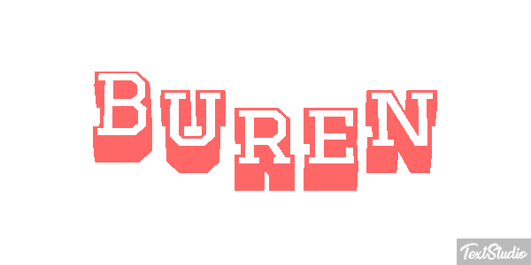 Buren Text effect